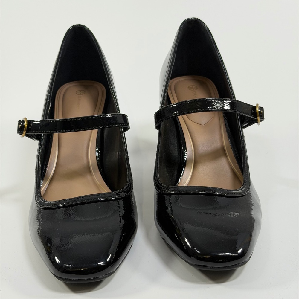 Giani Bernini Size-8.5 M Yerraap Black Patent Mary Jane Block Heel Pumps - Picture 9 of 9